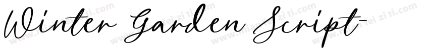 Winter Garden Script字体转换
